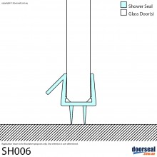 SH006 Shower Screen Seal (10mm glass)